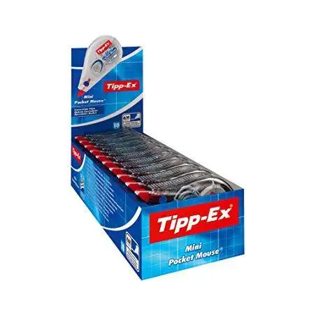 (932564) TIPP-EX CINTA CORRECTORA TIPP-EX MINI POCKET MOUSE 5MMX6M CAJA 10 UD