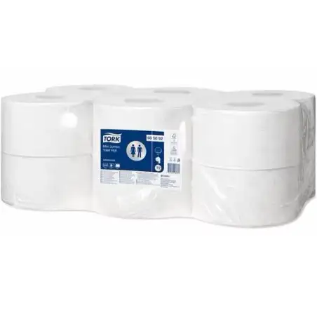(20967/605292) TORK PAPEL HIGIÉNICO 2C MINI JUMBO ADVANCED BOLSA DE 12 BLANCO