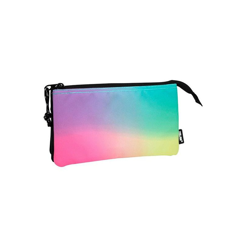 (081133SNK1) MILAN PORTATODO 5 COMPARTIMENTOS SUNSET NEGRO