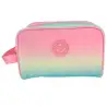 (T114-1053) TOYBAGS NECESER BLIN BLIN GRADIENT PINK 15X25X11CM IMPERMEABLE