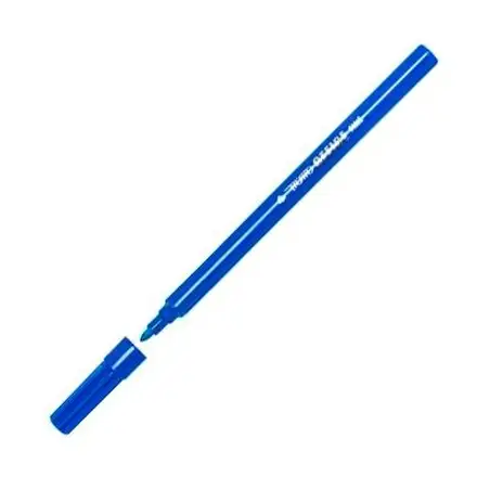 (F730501) TRATTO OFFICE FINE ROTULADOR PUNTA DE FIBRA AZUL -12U-