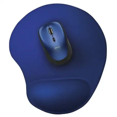 (20426) TRUST BIGFOOT ALFOMBRILLA ERGONÓMICA ANTIDESLIZANTE PARA RATÓN RELLENO GEL AZUL