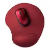 (20429) TRUST BIGFOOT ALFOMBRILLA ERGONÓMICA ANTIDESLIZANTE PARA RATÓN RELLENO GEL ROJO