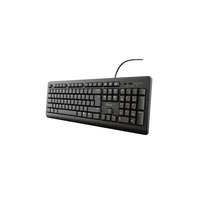 (23982) TRUST TECLADO TK150 TAMAÑO COMPACTO TECLEADO SILENCIADO RESISTENTE A LOS VERTIDOS CABLE 1.8M