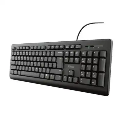 (23982) TRUST TECLADO TK150 TAMAÑO COMPACTO TECLEADO SILENCIADO RESISTENTE A LOS VERTIDOS CABLE 1.8M