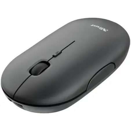 (24059) TRUST RATÓN PUCK INALÁMBRICO 800/1200/1600 DPI ULTRAFINO AMBIDIESTRO RECARGABLE NEGRO