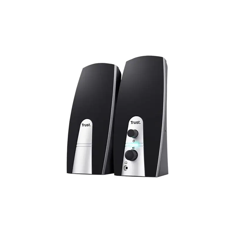 (24660) TRUST ALTAVOCES 2.0 BASICS 5W AUTOALIMENTADO USB CONEXION FRONTAL