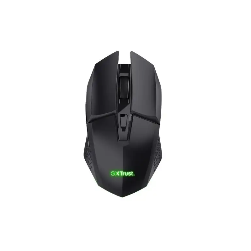 (25037) TRUST RATÓN GAMING GXT 110 FELOX INALÁMBRICO 800/1600/3200/4800 DPI 6 BOTONES ILUMINACIÓN LED RECARGABLE NEGRO