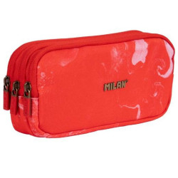 (081135LVR) MILAN PORTATODO 3 CREMALLERAS SERIE LAVA ROJO