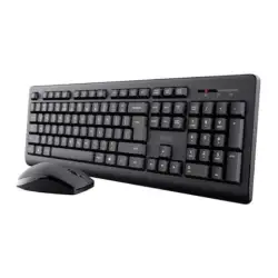 (25433) TRUST COMBO TECLADO + RATÓN INALÁMBRICO PRIMO QWERTY ESPAÑOL NEGRO