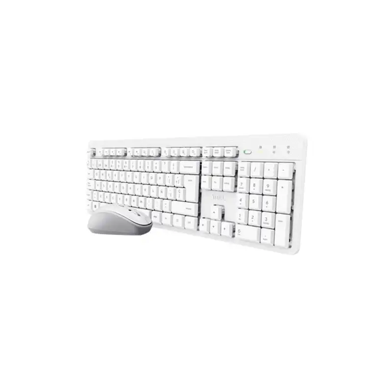 (25467) TRUST COMBO TECLADO + RATÓN INALÁMBRICO ODY II SILENCIOSO BLANCO
