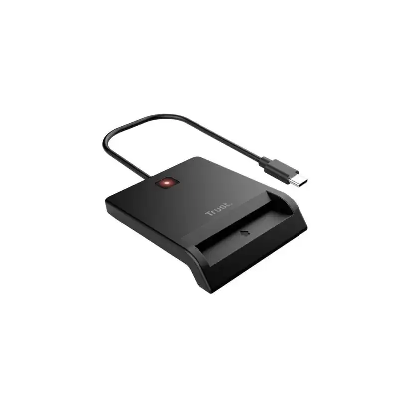 (26253) TRUST LECTOR DE TARJETAS EXTERNO DNI COMPATIBLE CON DNIE Y SMARTCARDS USB-C NEGRO