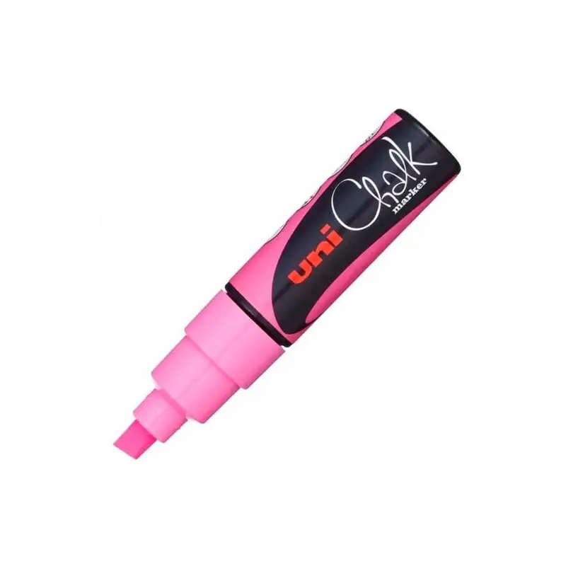 (140137000) UNIBALL MARCADOR DE TIZA LÍQUIDA CHALK PWE-8K ROSA FLÚOR