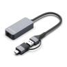 (A109-0710) AISENS CONVERSOR USB3.2 GEN1 USB-A+USB-C A ETHERNET 2.5G 10/100/1000/2500 MBPS