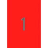 (02880) APLI ETIQUETAS ADHESIVAS 210X297MM LÁSER C/RECTOS 1 X 20H ROJO FLUORESCENTE