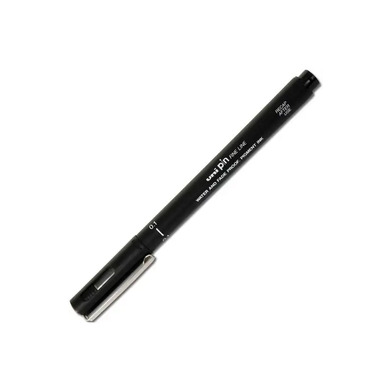 (288902000) UNIBALL ROTULADOR CALIBRADO PIN-200(S) 0.1 NEGRO CAJA 12 UD