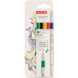 (302422267) UNIBALL EMOTT ROTULADORES DE ESCRITURA Y DIBUJO COLORES VIVOS ESTUCHE 5 UD