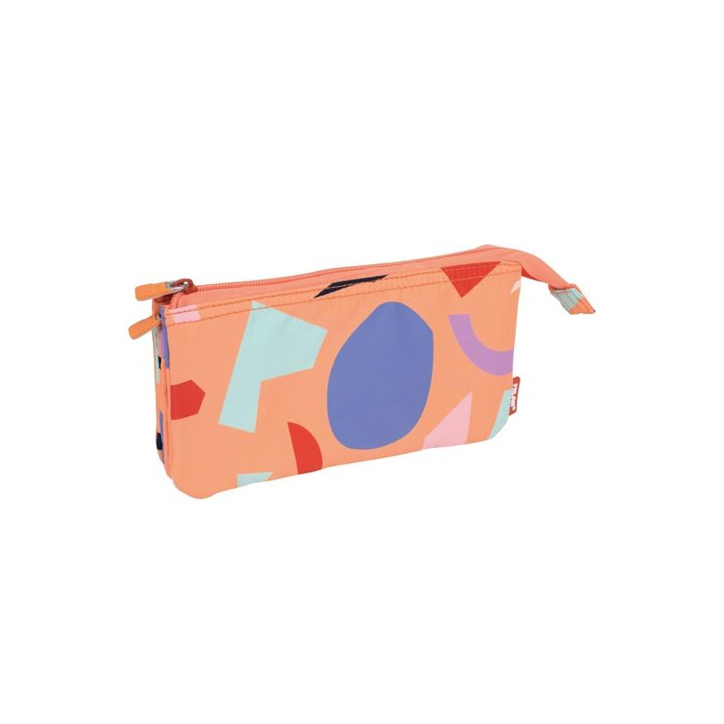 (081133FARN) MILAN PORTATODO 5 COMPARTIMENTOS SERIE ESPECIAL FUN ANIMALS NARANJA