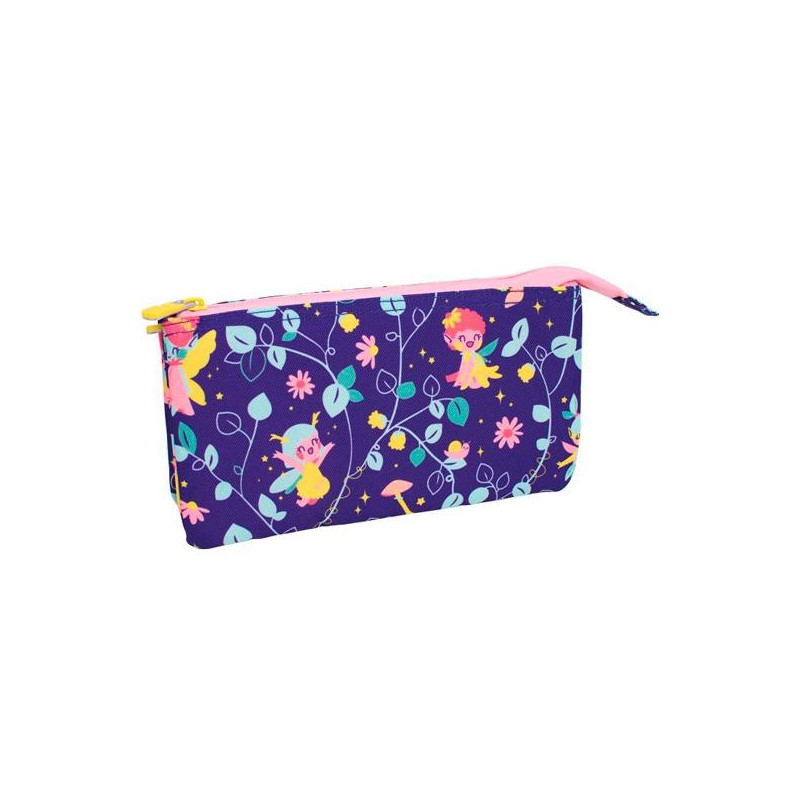 (081133FR) MILAN PORTATODO 5 COMPARTIMENTOS SERIE ESPECIAL FAIRY TALE LILA