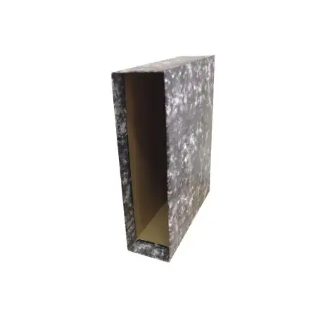 (093760) UNISYSTEM CAJETÍN PARA ARCHIVADOR PALANCA NOVOCLAS 65MM A4 CARTÓN FORRADO NEGRO
