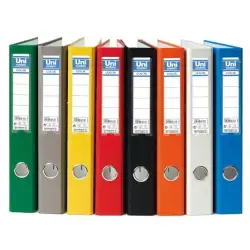 (92376) UNISYSTEM ARCHIVADOR PALANCA COLOR 45MM CANTONERA LARGA FOLIO CARTÓN FORRADO PP VERDE