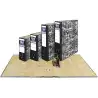 (93869) UNISYSTEM ARCHIVADOR PALANCA NOVOCLAS 65MM A4 RADO CARTÓN FORRADO NEGRO