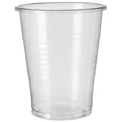 (35261) VASO AGUA 200ML PP TRANSPARENTE -PAQUETE 100U-