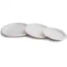 (41001) PLATO CAÑA DE AZÚCAR 17CM BIODEGRADABLE BLANCO PACK 50