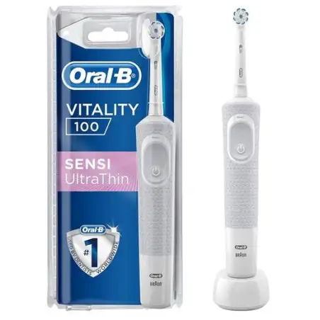 (D100/SENCLEAN) ORAL-B CEPILLO DE DIENTES ELECTRICO VITALITY 100 SENTIVE ULTRA THIN BLANCO