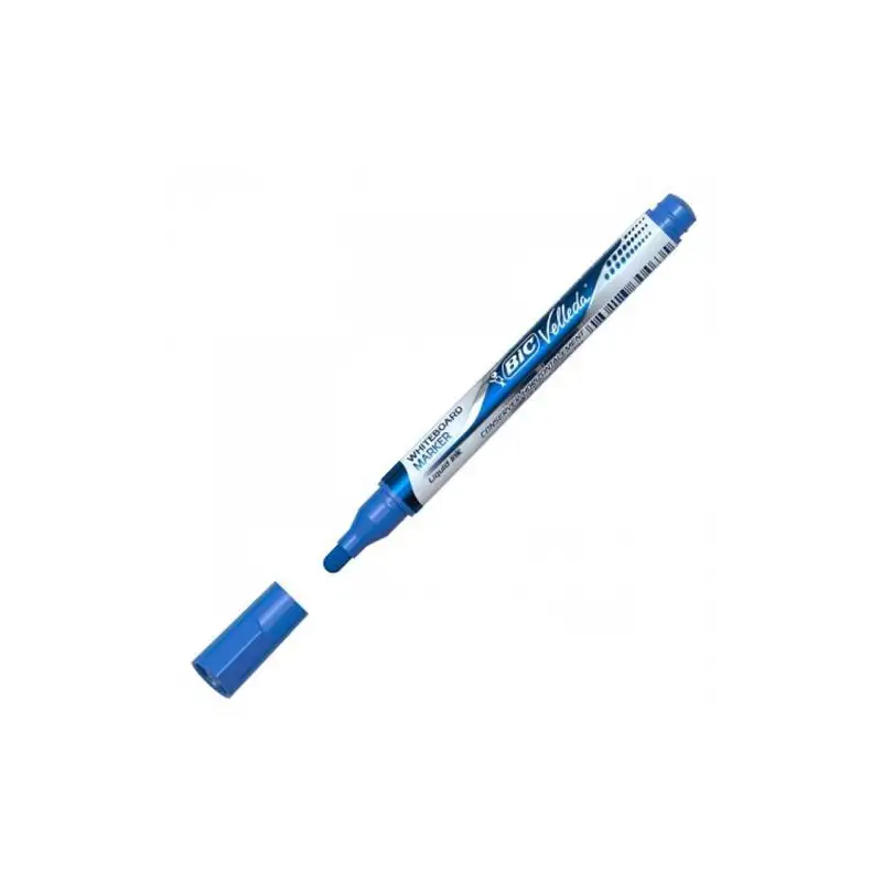 (902087) VELLEDA MARCADOR PIZARRA BLANCA POCKET PUNTA REDONDA AZUL CAJA 12 UD