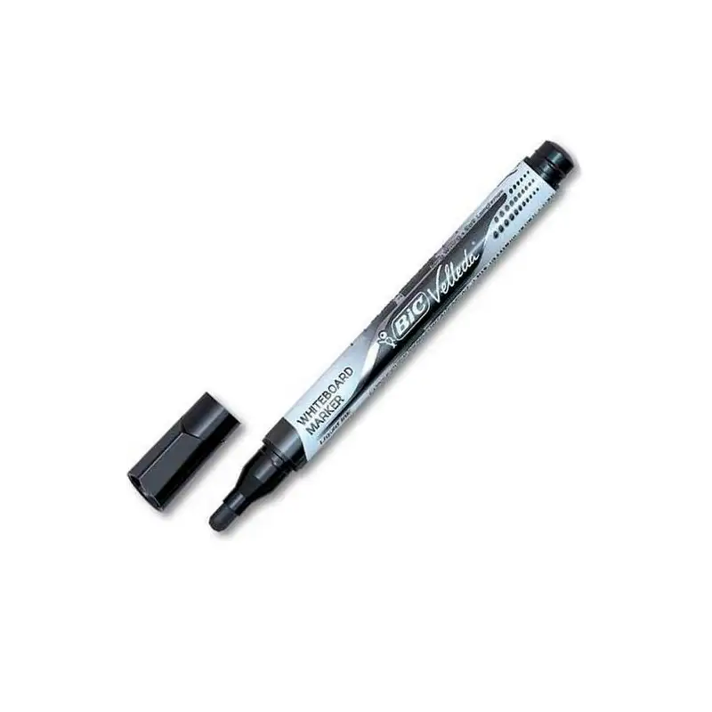 (902088) VELLEDA MARCADOR PIZARRA BLANCA POCKET PUNTA REDONDA NEGRO CAJA 12 UD