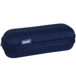 (081145SNCB) MILAN PORTATODO OVALADO SEMIRRÍGIDO SERIE 1918 AZUL MARINO