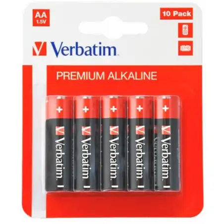 (49875) VERBATIM PILAS ALCALINAS AA - LR06 - PACK 10 UDS