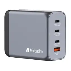 (32204) VERBATIM GNC-200 CARGADOR PARED GAN 200W USB-A 3.0 Y 3XUSB-C 3.0