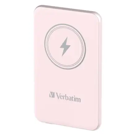 (32248) VERBATIM CARGADOR INALAMBRICO POWER BANK 10K MAH 1XUSB-C ROSA