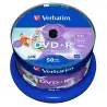 (43512) VERBATIM DVD+R AZO 4.7GB 16X WIDE PRINTABLE SURFACE NO-ID