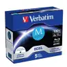 (43834) VERBATIM BDXL MDISC BLU-RAY 100GB 4X SPEED DATALIFE WHITE BLUE SURFACE- 5 PACK