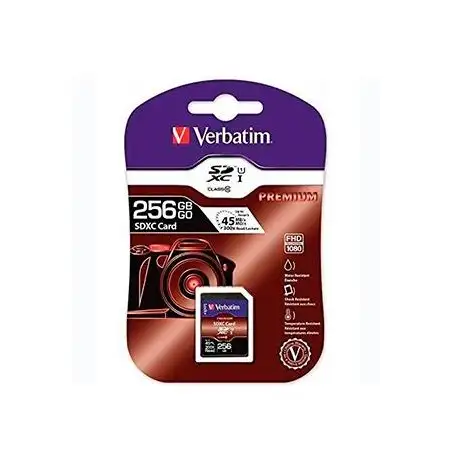 (44026) VERBATIM TARJETA DE MEMORIA SDXC CARD UHS-1 256GB CLASS 10