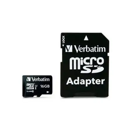 (44082) VERBATIM TARJETA MICRO SDHC 16GB CLASE 10 C/ADAPTADOR