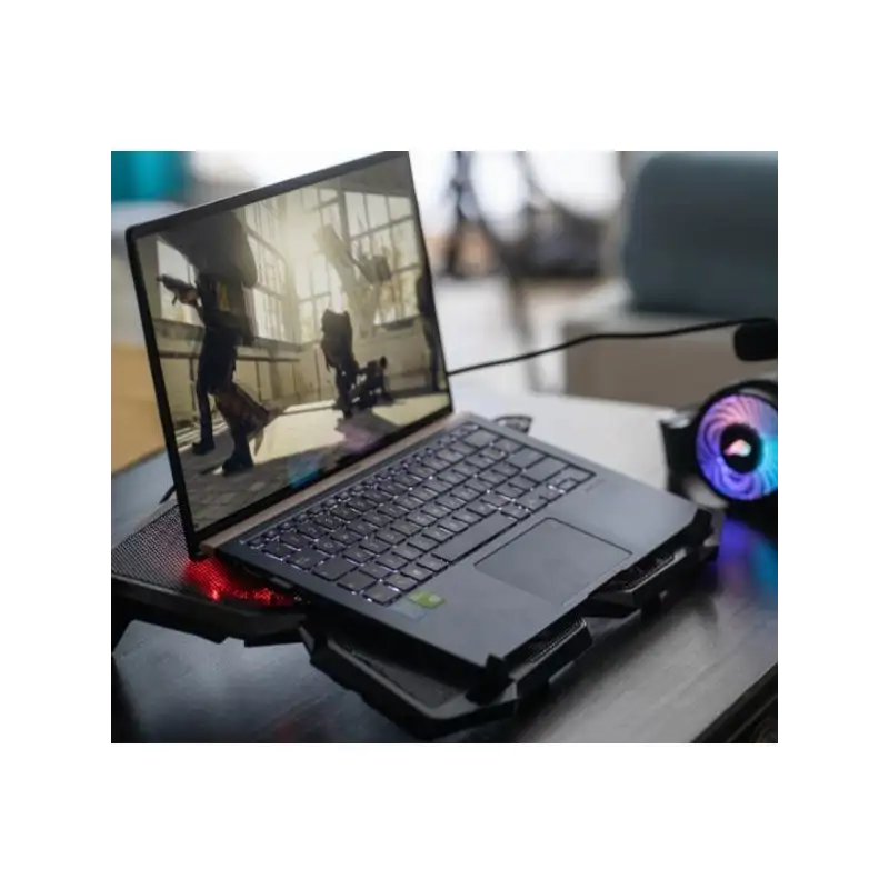 (48819) VERBATIM SOPORTE PARA PORTATIL SUREFIRE BORA GAMING LAPTOP COOLING PAD RED