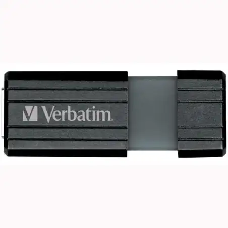 (49065) VERBATIM PENDRIVE STORE'N'GO PINSTRIPE 64GB HI-SPEED RETRÁCTIL USB 2.0 NEGRO