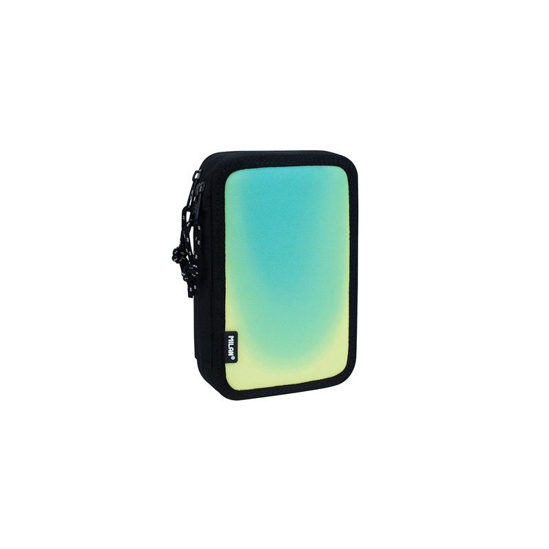 (081264SNK1GR) MILAN PLUMIER 2 PISOS C/CONTENIDO SUNSET NEGRO/VERDE