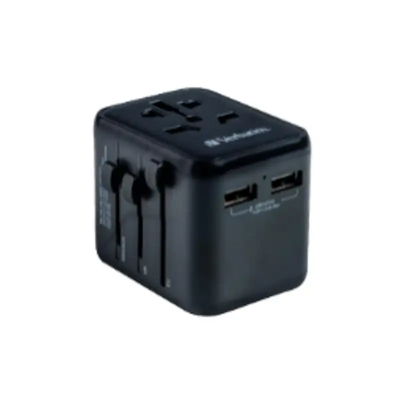 (49543) VERBATIM UTA-01 ADAPTADOR UNIVERSAL DE VIAJE CON 2 PUERTOS USB-A