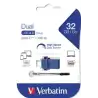 (49966) VERBATIM PENDRIVE GO 32GB HIGH SPEED DUAL USB-C/USB-A 3.0