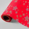 (3150243U) WONDER PAPEL DE REGALO BOBINA 62CM 4KG ROJO ESTRELLAS