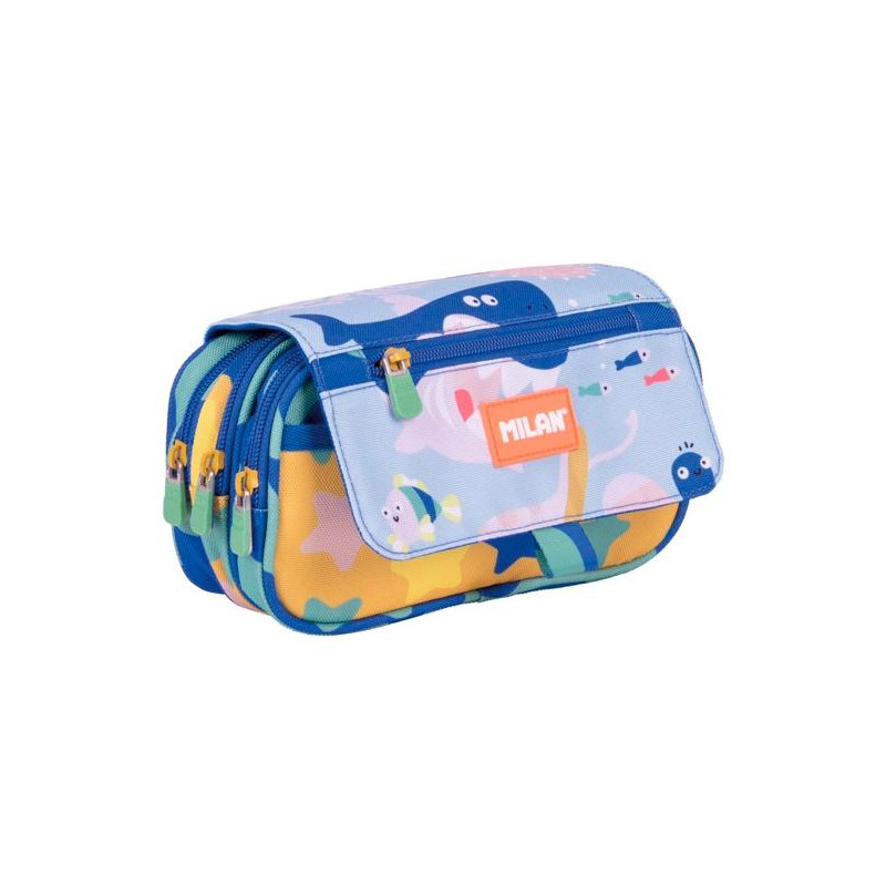 (08149BD) MILAN PORTATODO 4 CREMALLERAS CON SOLAPA SERIE ESPECIAL BLUE ODYSSEY