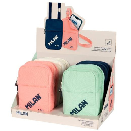 (62103SNCD12) MILAN BOLSO PEQUEÑO BANDOLERA SINCE 1918 EXPOSITOR 12 UD C/SURTIDOS