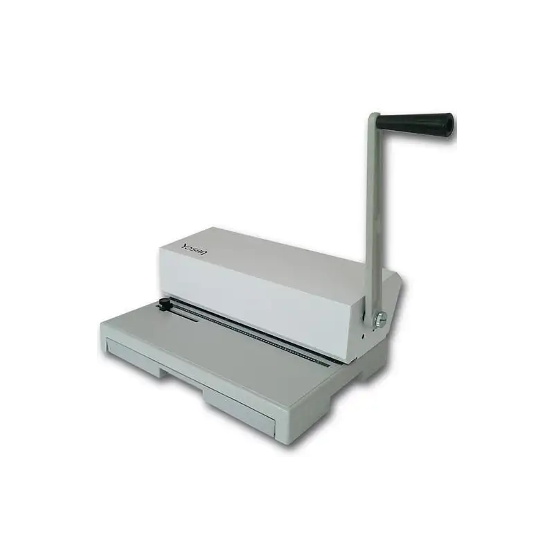 (3036PER64) YOSAN ENCUADERNADORA 64 (PASO 5:1) ESPIRAL MANUAL FOLIO APAISADO GRIS