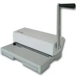 (3036PERES) YOSAN ENCUADERNADORA 56 (PASO 4:1) ESPIRAL MANUAL FOLIO APAISADO GRIS