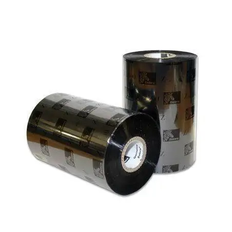 (02300BK11045) ZEBRA CINTA DE TRANSFERENCIA TÉRMICA WAX RIBBON CALIDAD CERA 110MMX450M - CAJA 12 UDS.